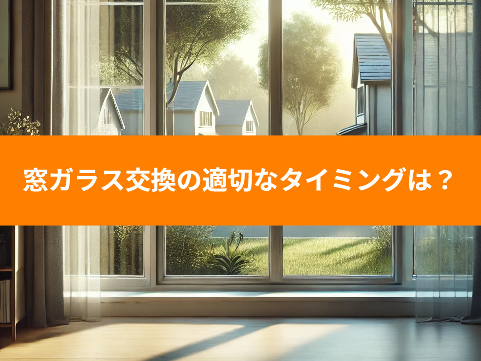 窓ガラス交換の適切なタイミングは?