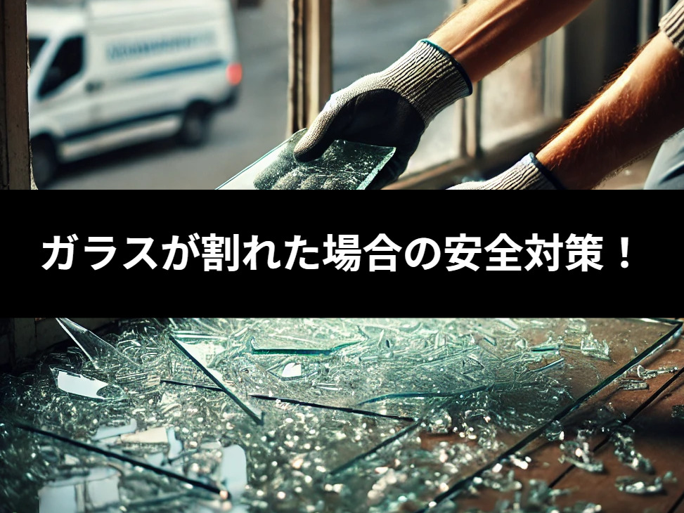 ガラスが割れた場合の安全対策と応急処置