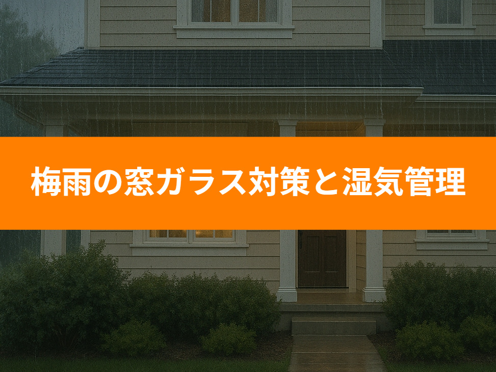 梅雨の窓ガラス対策と湿気管理